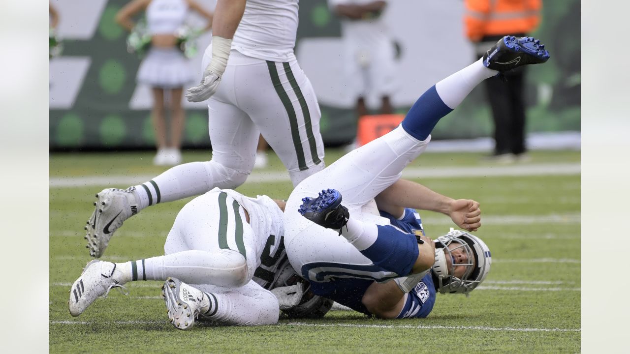 Philadelphia Eagles quarterback Clayton Thorson (8) throws a pass during  the first half of a preseason NFL football game against the New York Jets  Thursday, Aug. 29, 2019, in East Rutherford, N.J. (