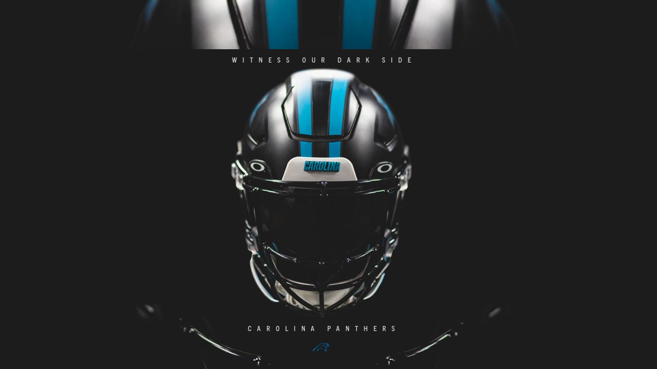 Panthers unveil new all-black helmet, debut set for Week 10 of