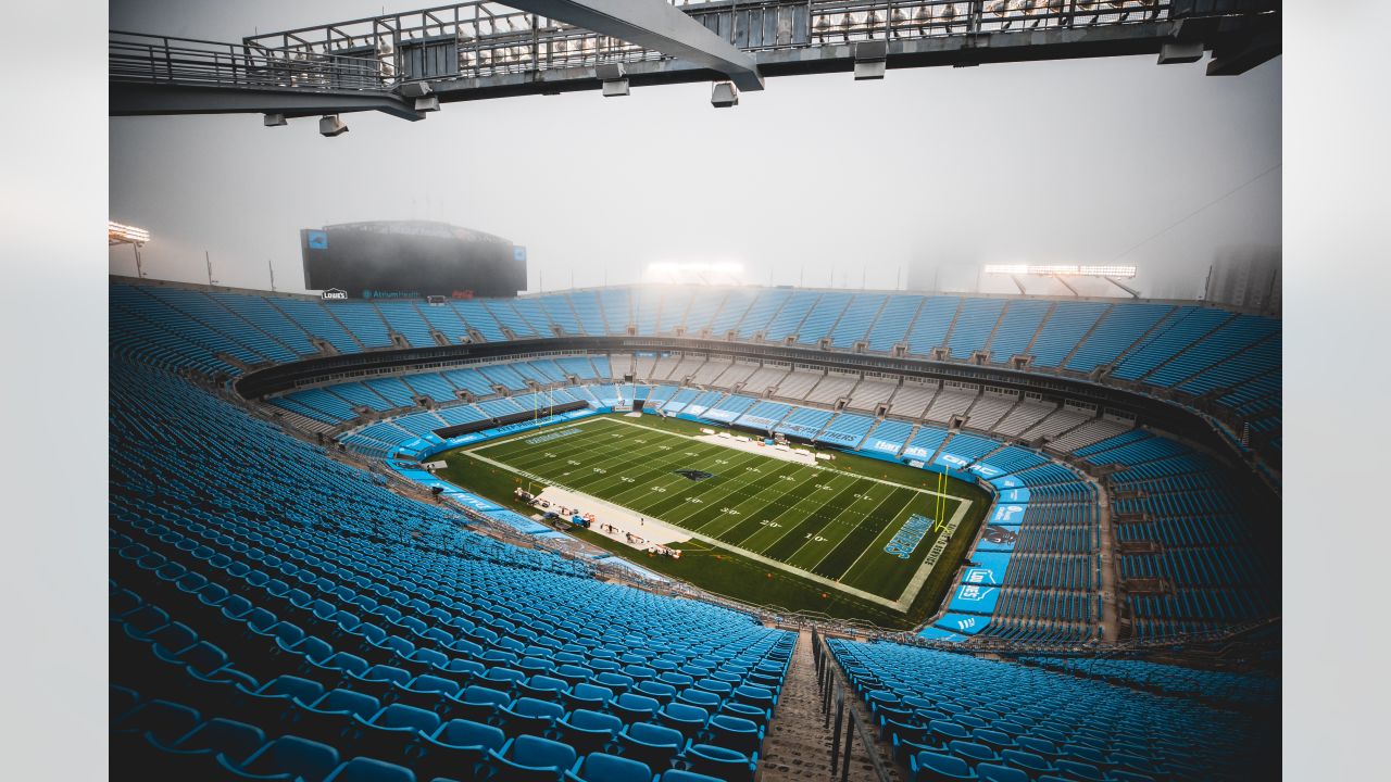 Panthers locker room ready with Salute to Service gear