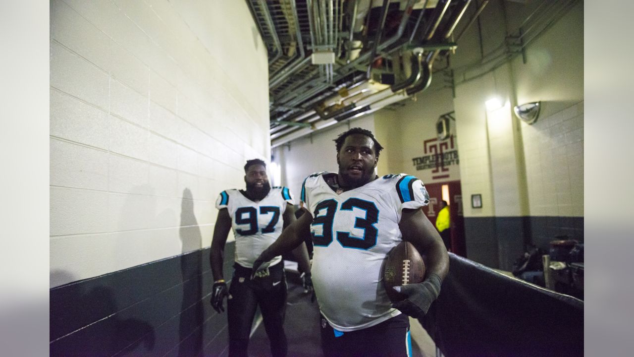 Panthers locker room celebration in Philly