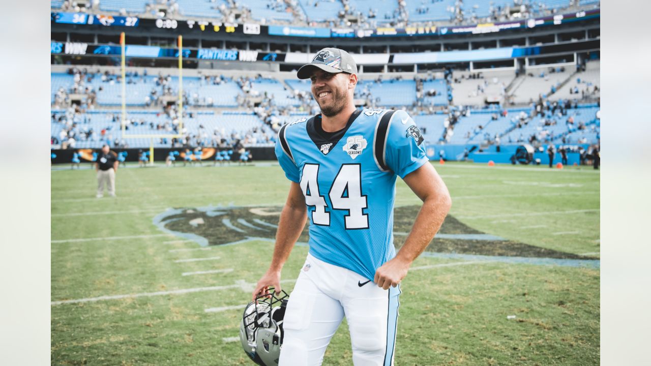 Carolina Panthers on X: John Kasay joined us to witness JJ Jansen tying  his record. Only right he gets a game ball of his own.   / X