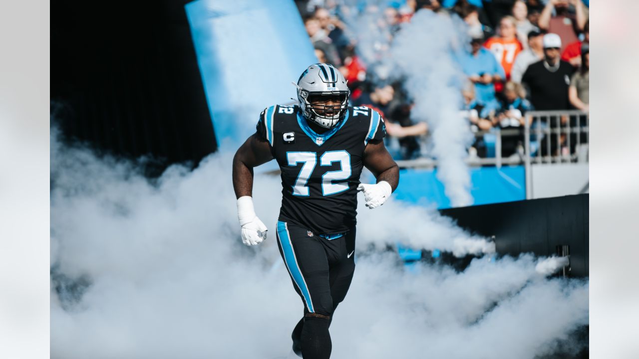 Carolina Panthers offensive tackle Taylor Moton (72) during an NFL