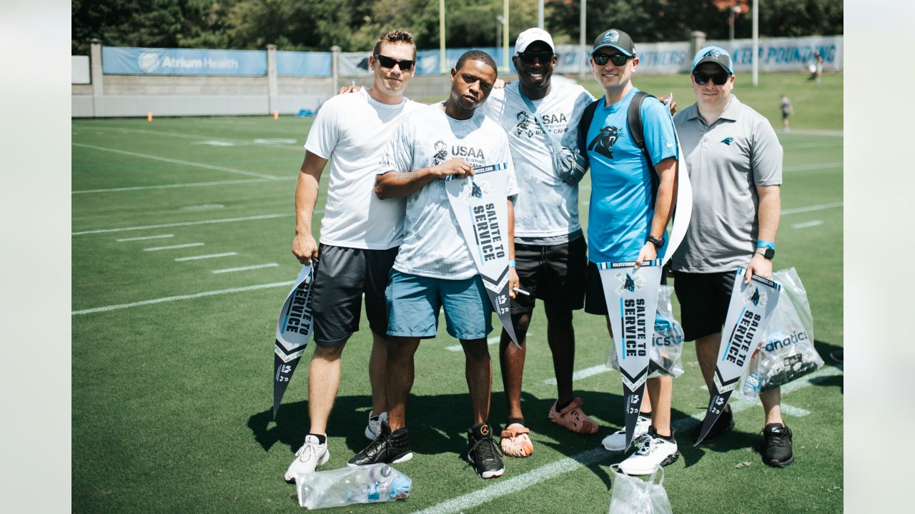 Panthers, USAA host 2023 Salute to Service boot camp