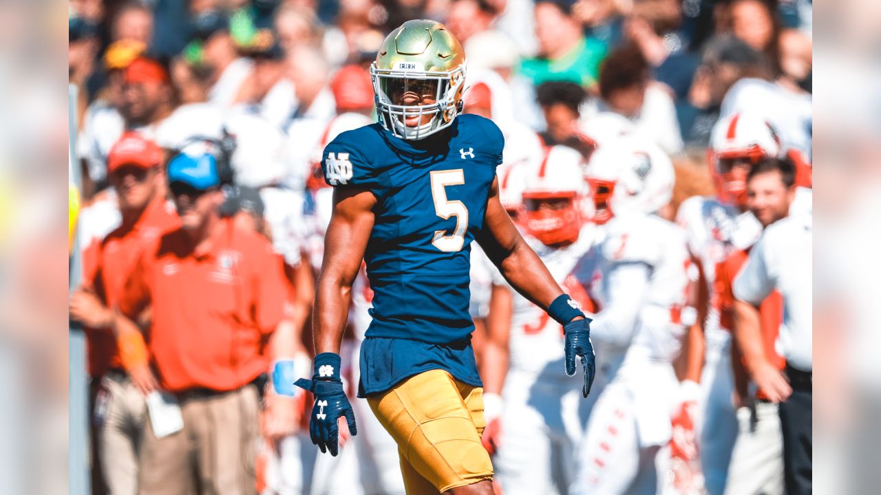 2020 NFL Draft: Carolina Panthers select Notre Dame CB Troy Pride Jr. with  the No. 113 overall pick - Cat Scratch Reader