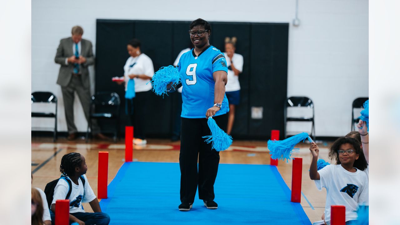 Carolina Panthers and Tepper Foundation host pep rally at Calhoun