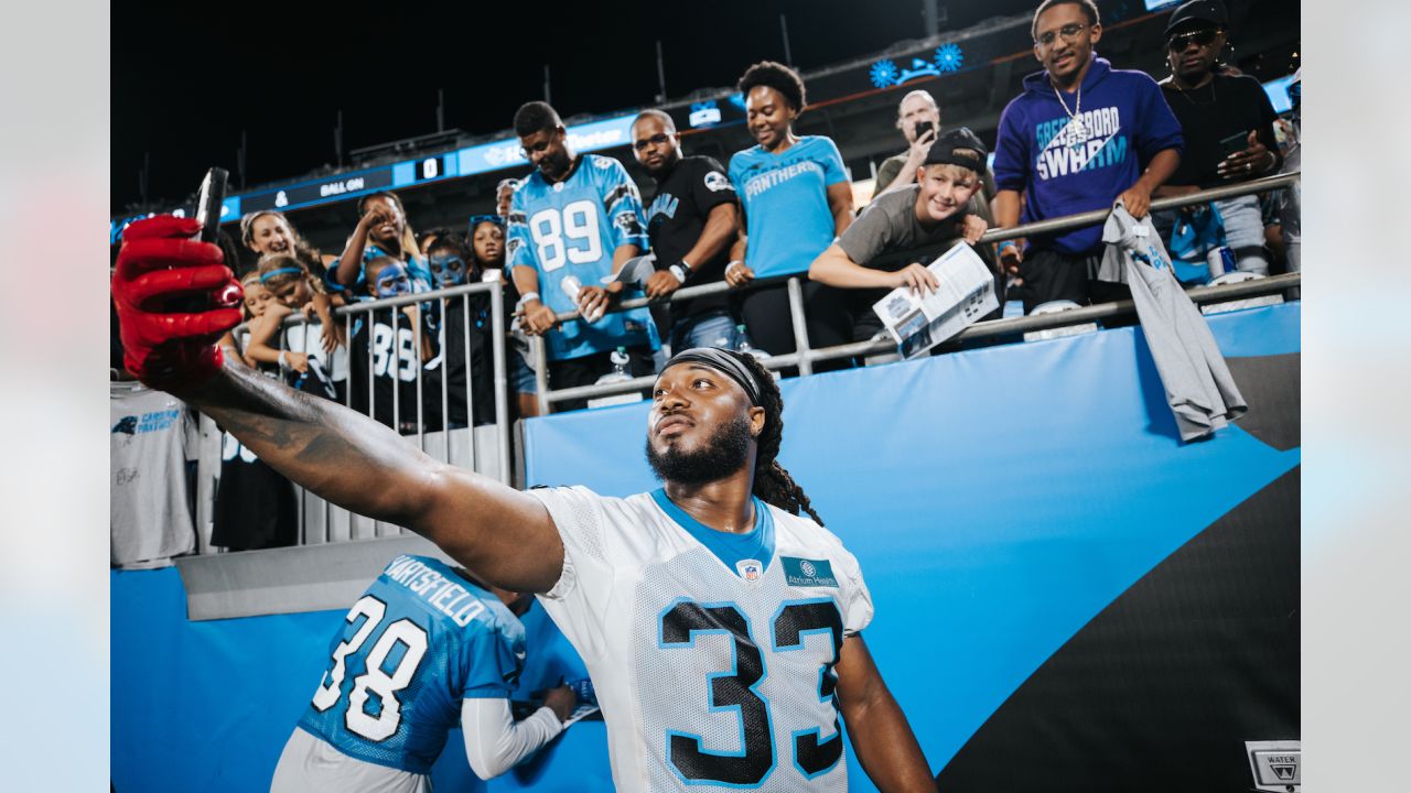 Carolina Panthers Practice Under the Lights for Fan Fest 2022