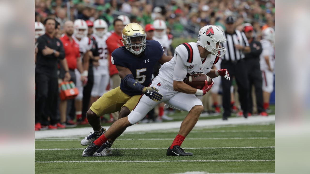 Troy Pride Jr. #25 of the Carolina Panthers drops into coverage