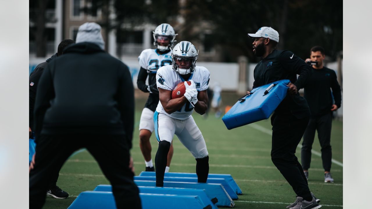 Carolina Panthers safety Sam Franklin plays against the Pittsburgh Steelers  during the second half of a preseason NFL football game Friday, Aug. 27,  2021, in Charlotte, N.C. (AP Photo/Jacob Kupferman Stock Photo 