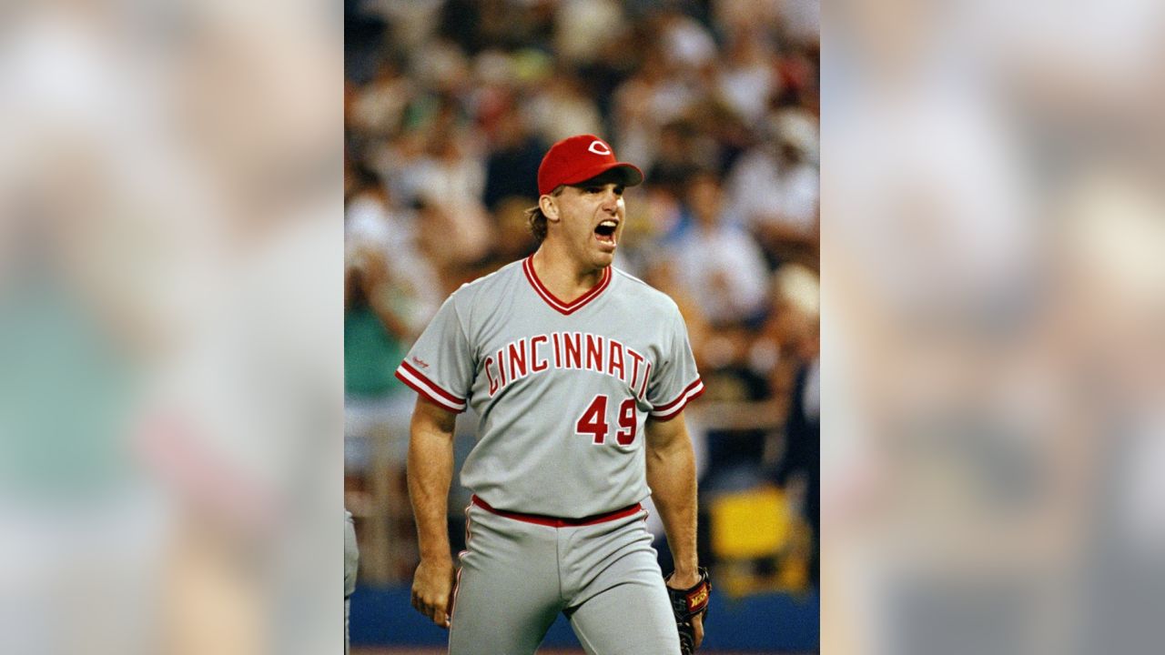 Cincinnati Reds Rob Dibble (49) in action during a game from his