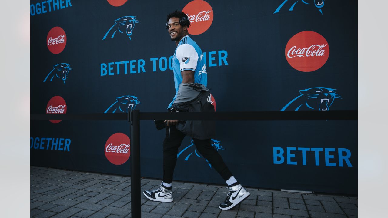 Jeremy Chinn arrives wearing Steve Smith Sr. jersey in home finale