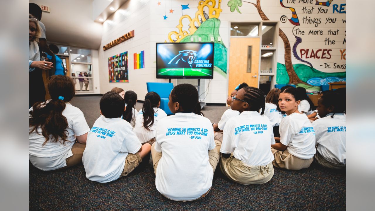 Bowley Elementary students keep pounding with the Carolina Panthers, Article