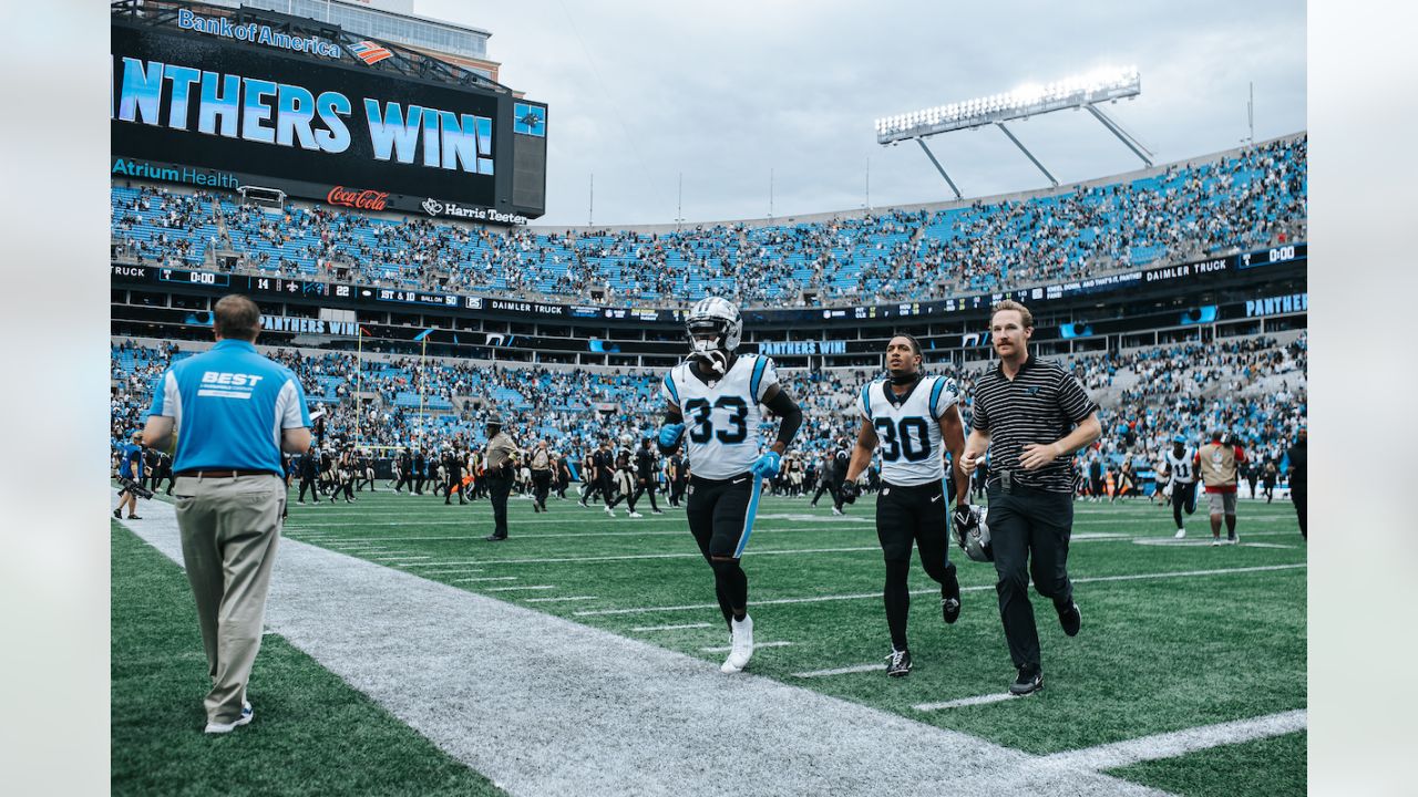 Photos from post-game after Panthers beat Saints