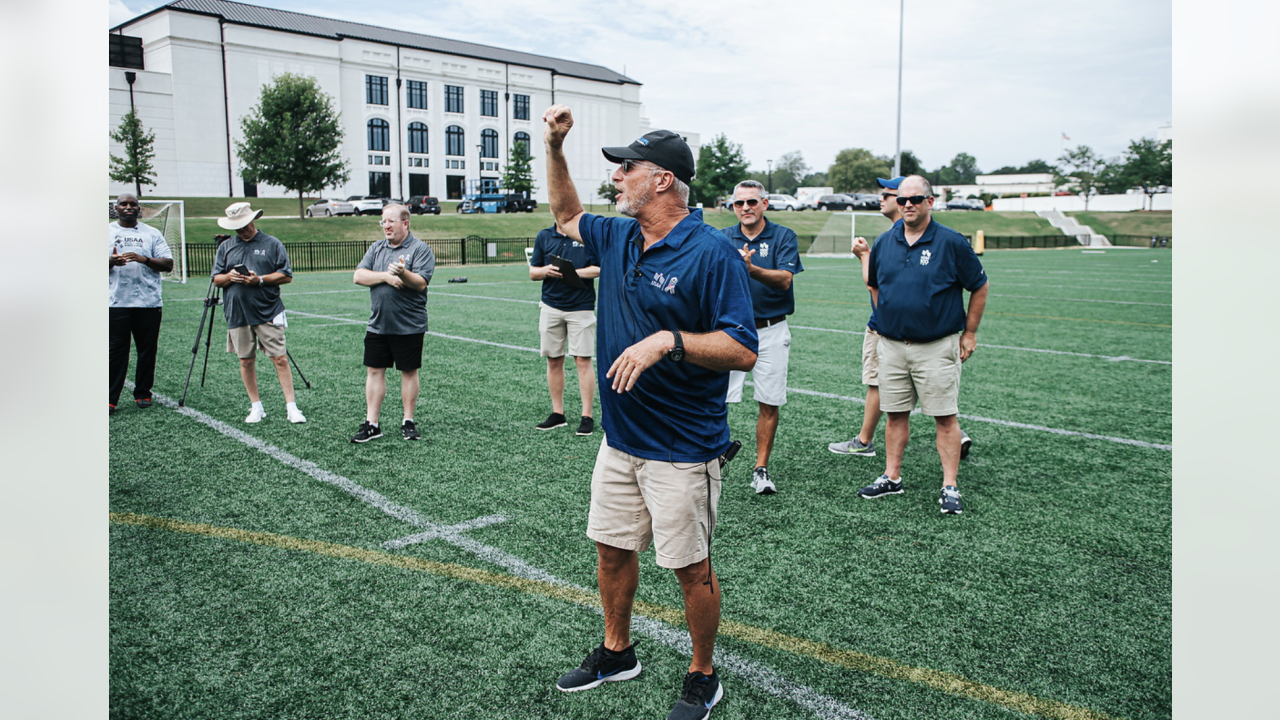 USAA on X: Our tour of @NFL #SaluteToService Boot Camps took us to the @ DallasCowboys this week, where local active duty military attended practice  and participated in the same combine drills used