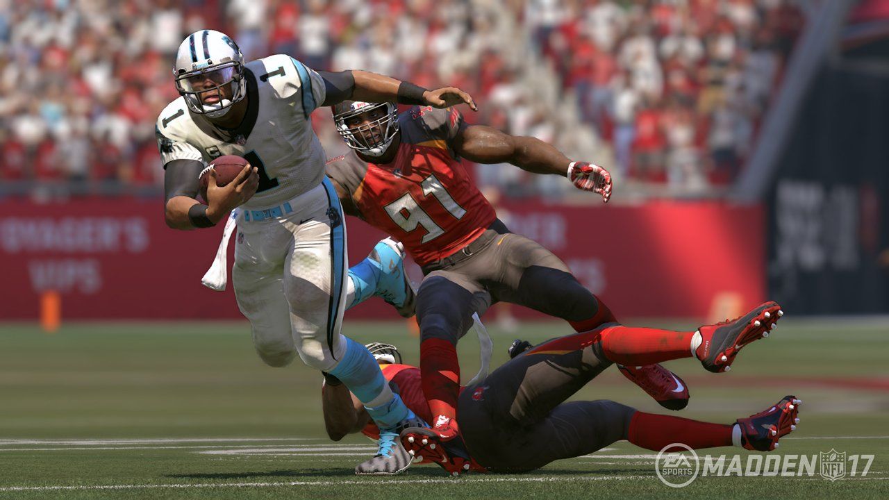 Cam Newton rated 94 overall in Madden 17