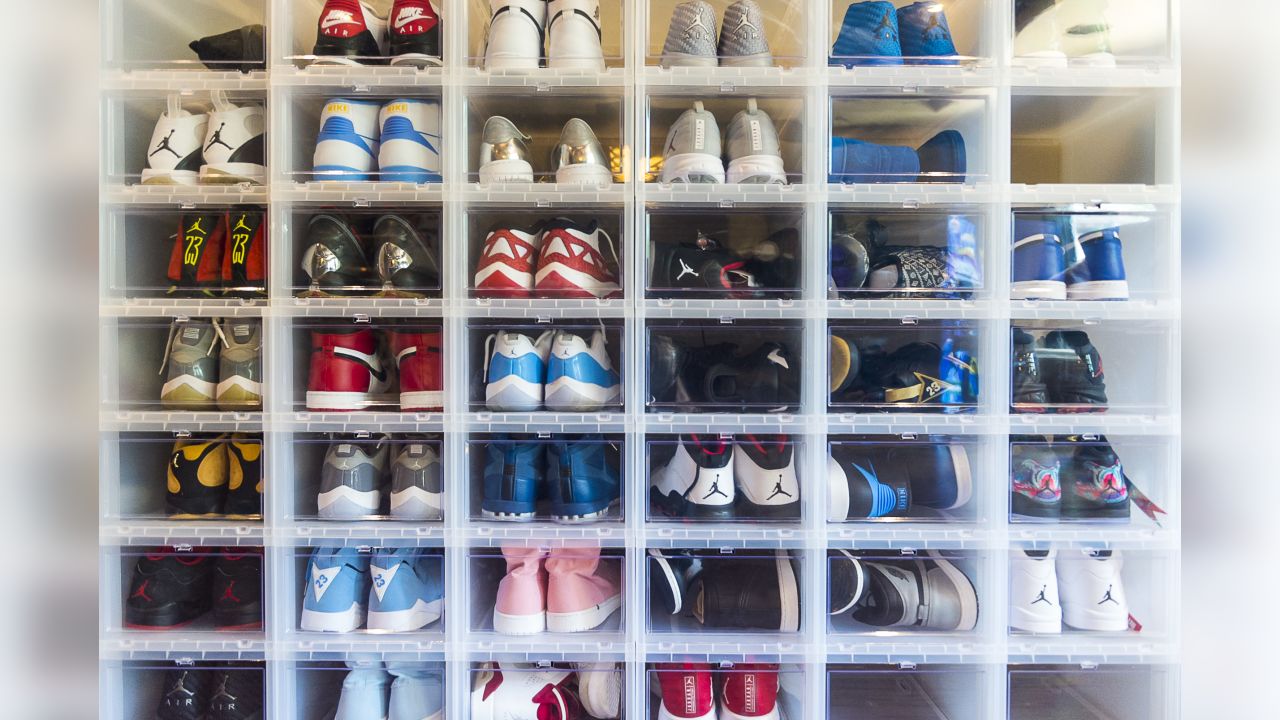 Inside look at Thomas Davis' sneaker collection