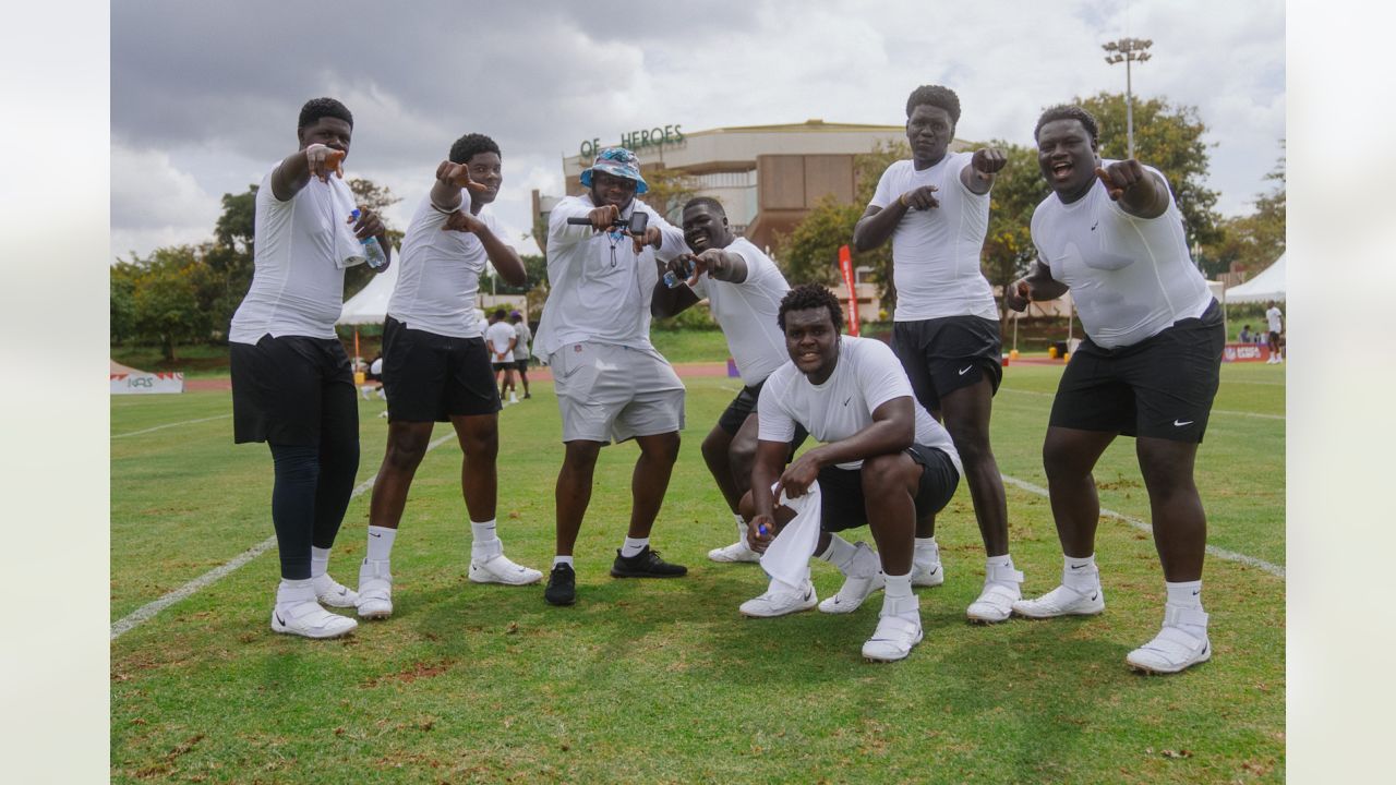 Photos: Ikem Ekwonu joins NFL Africa for flag football camp