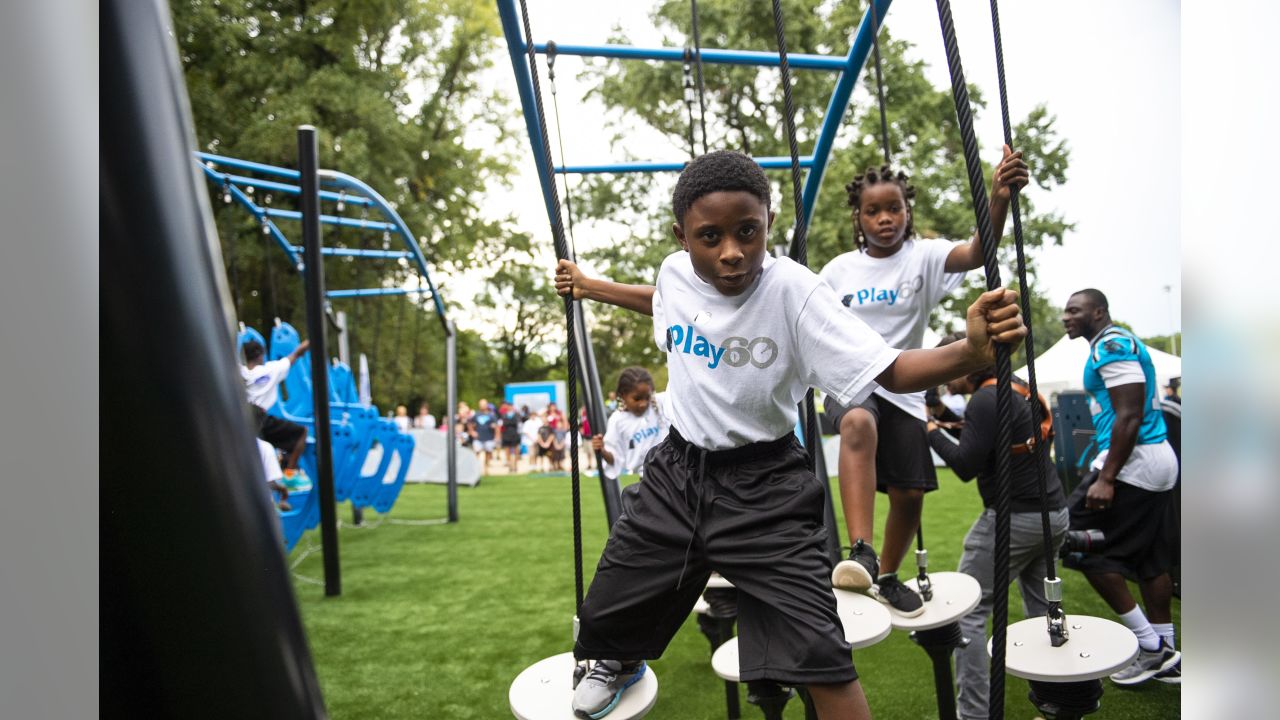 Carolina Panthers Park Bench