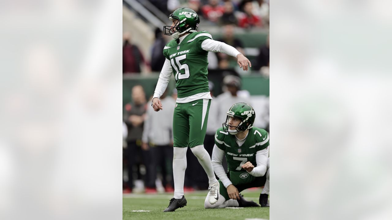 Carolina Panthers place kicker Eddy Pineiro warms up an NFL football game  against the Cleveland Browns on Sunday, Sept. 11, 2022, in Charlotte, N.C.  (AP Photo/Rusty Jones Stock Photo - Alamy