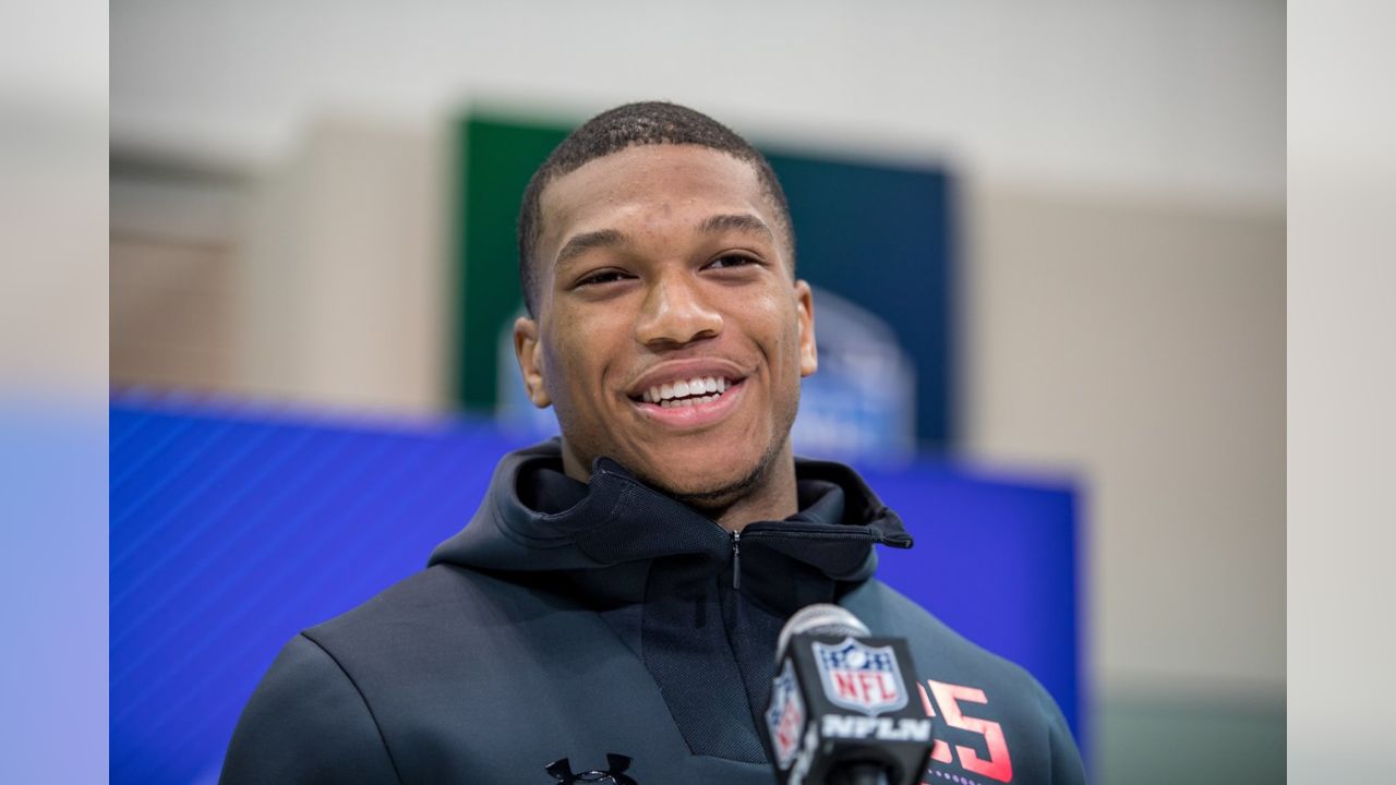 First-round pick D.J. Moore arrived in Charlotte on Friday and showed off  his new jersey. - ABC11 Raleigh-Durham