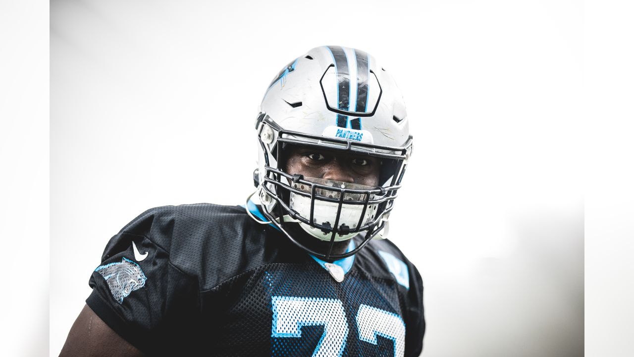 Carolina Panthers offensive tackle Taylor Moton (72) during an NFL