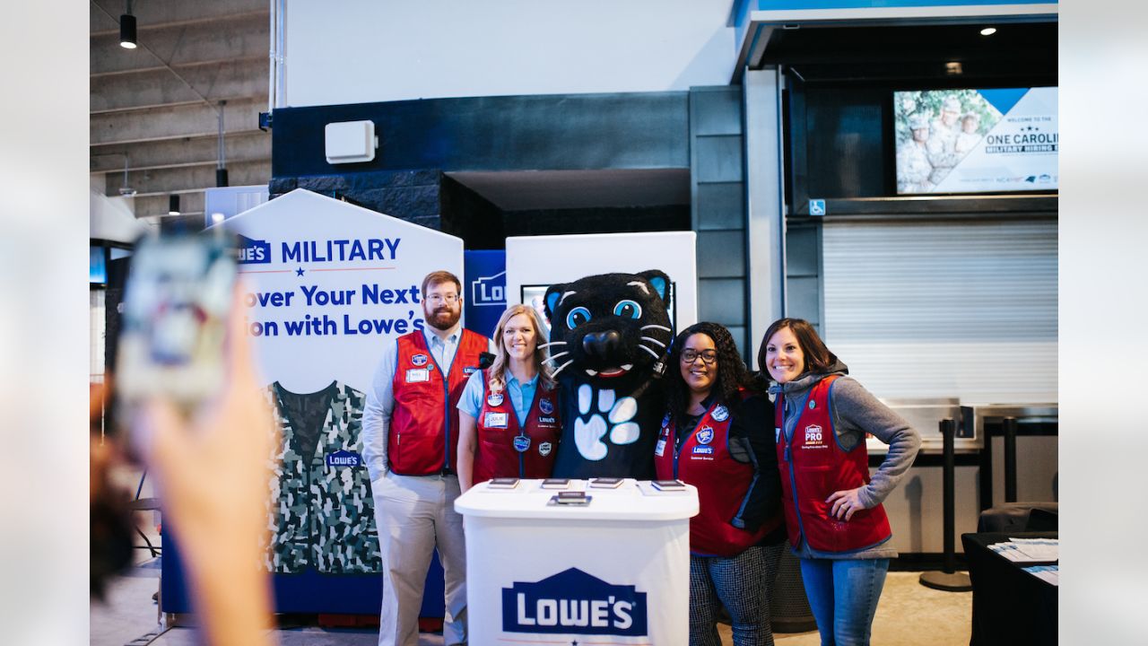 Lowe's partners with Carolina Panthers for Military Appreciation Week