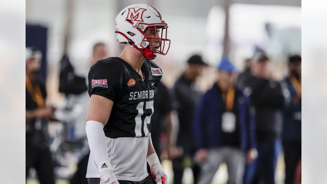 National Team linebacker Sterling Weatherford of Miami (OH) (12