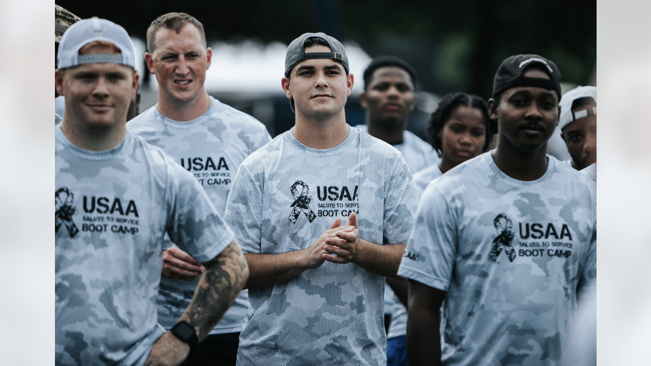 PHOTOS: Panthers, USAA host 2022 Salute to Service boot camp