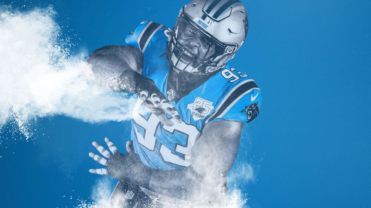 FIRST LOOK: Panthers wearing blue vapor untouchable jersey vs. Bucs