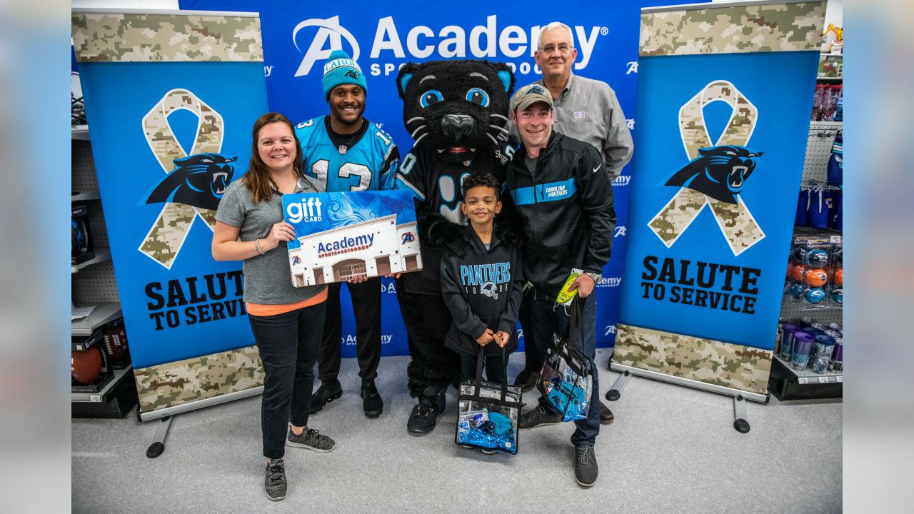 Carolina Panthers on X: Jarius Wright surprises Master Sgt. Mike Vetre and  his son with a shopping spree and tickets to Sunday's game #SaluteToService   / X