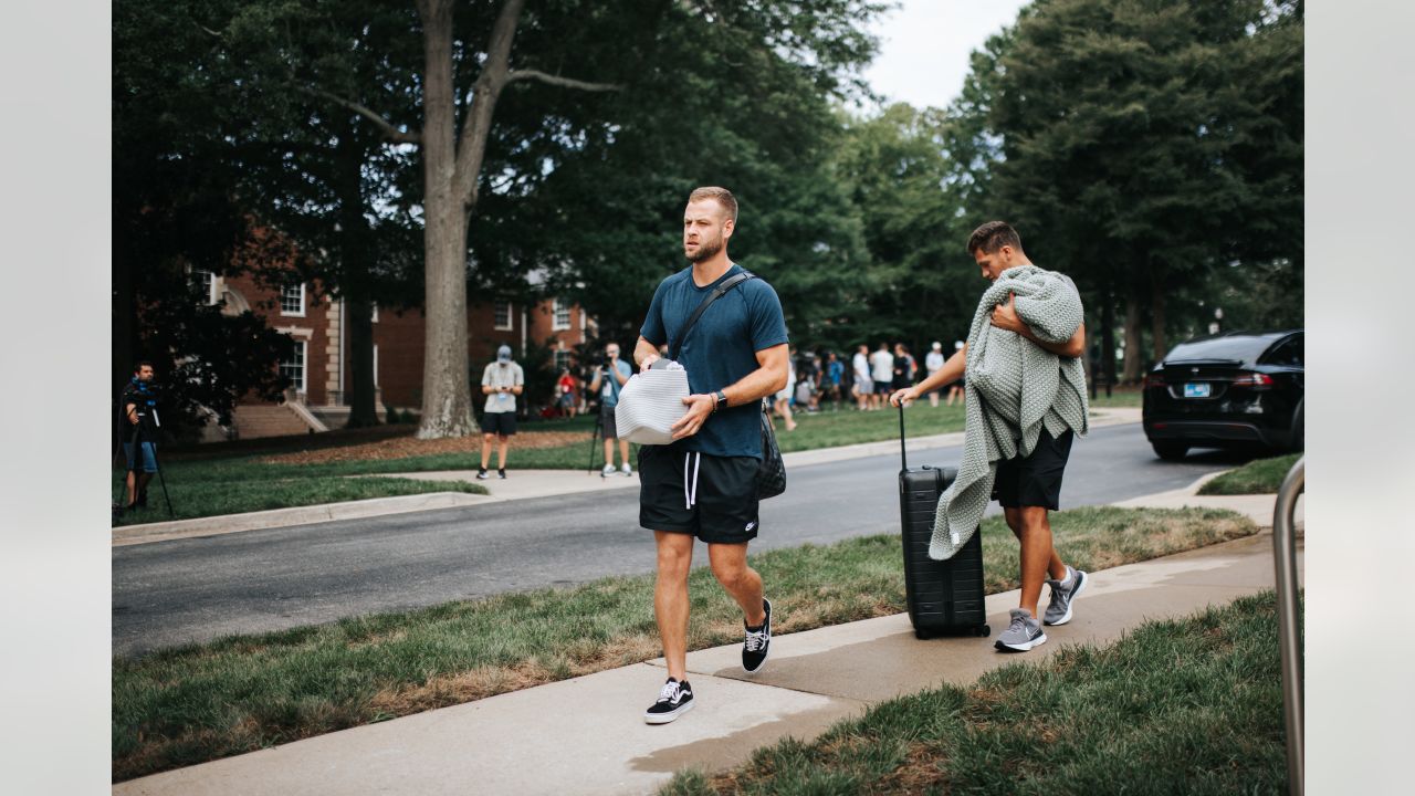 Christian McCaffrey thinks camp dorm room is “bougiest”