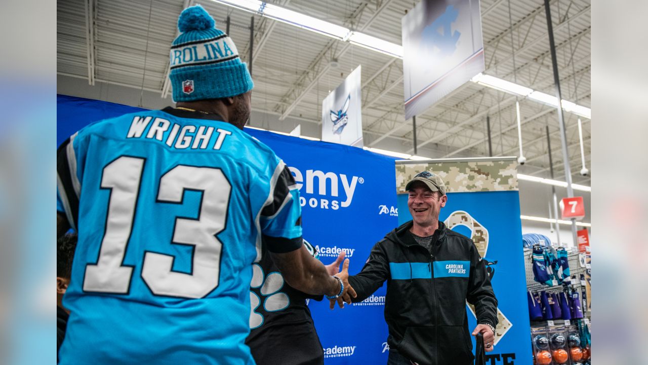 Carolina Panthers on X: Jarius Wright surprises Master Sgt. Mike Vetre and  his son with a shopping spree and tickets to Sunday's game #SaluteToService   / X