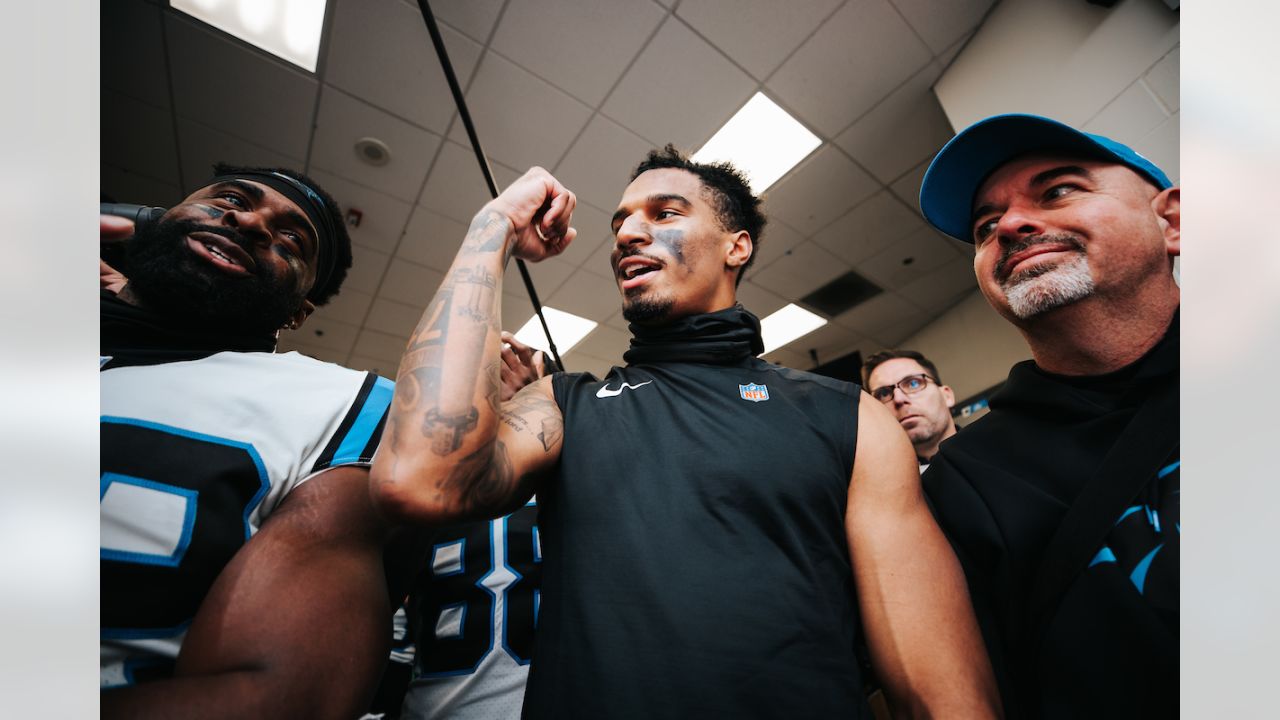 Panthers WR DJ Moore denies he was 'shook' by Steve Smith's taunting