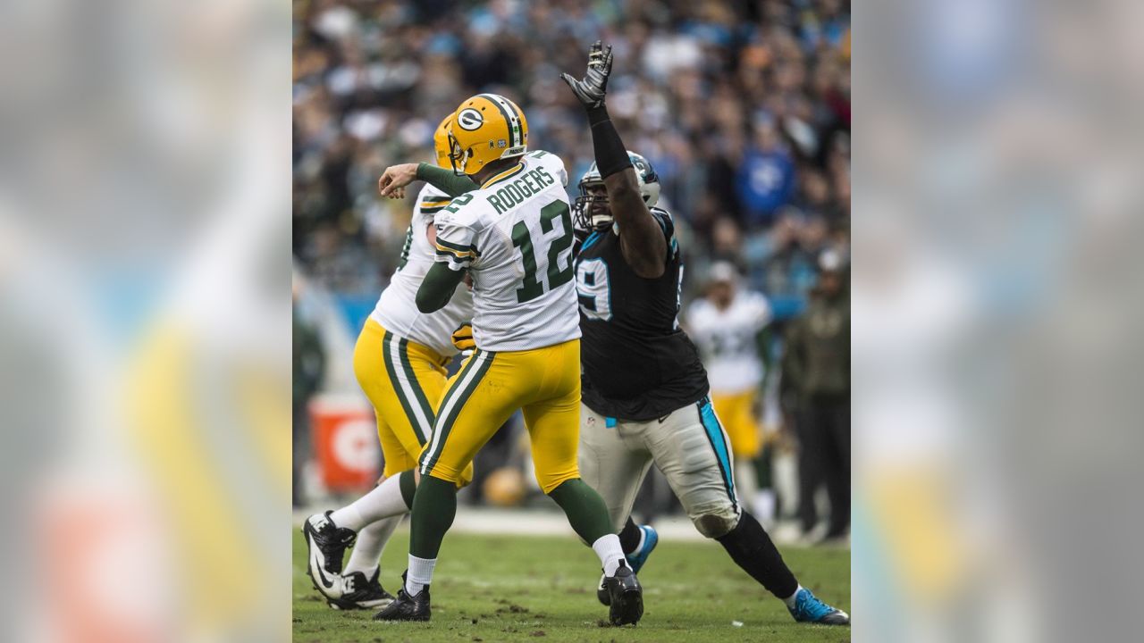 Orlando, Florida, USA. 27th Jan, 2019. NFC defensive tackle Kawann Short  (99), of the Carolina Panthers, during the NFL Pro Bowl football game  between the AFC and the NFC at Camping World