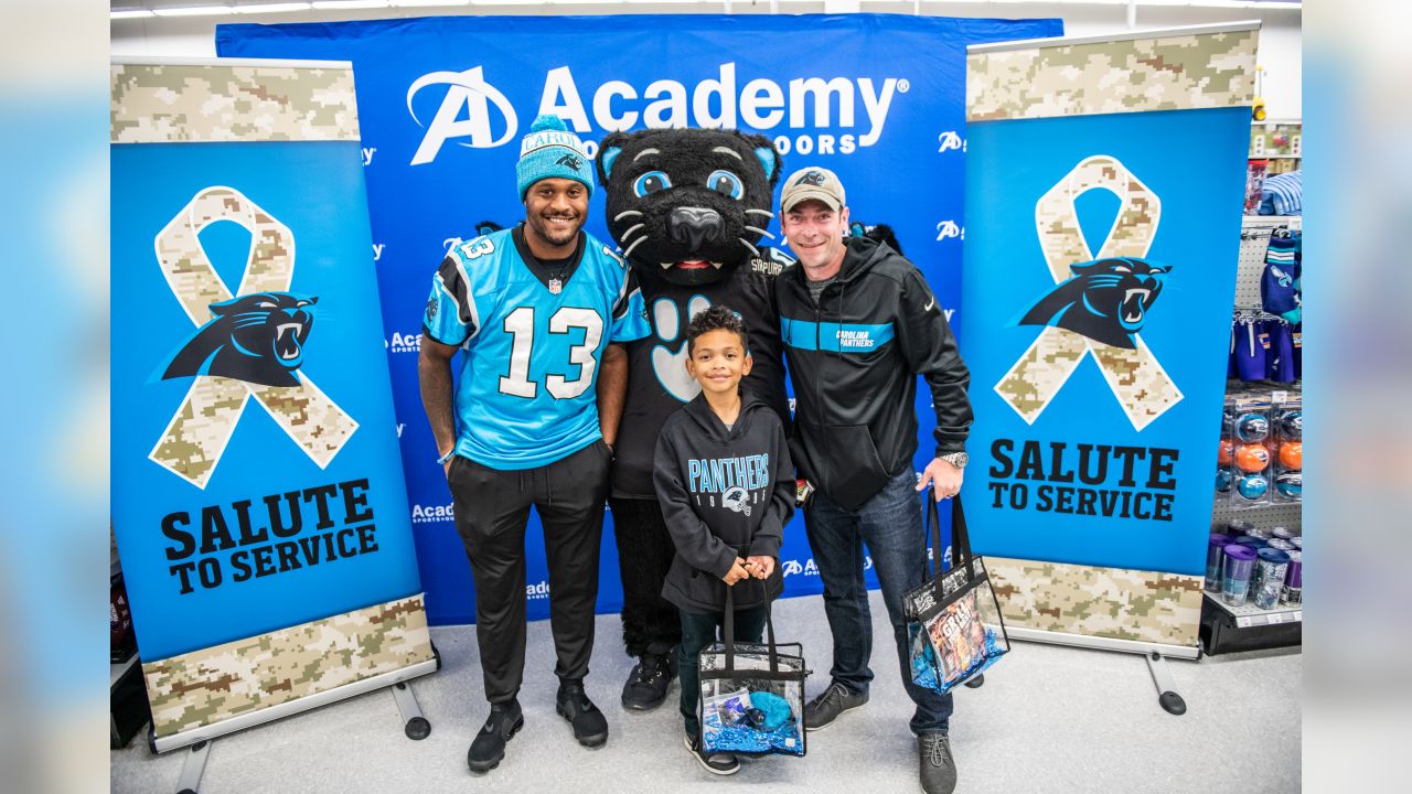 Carolina Panthers on X: Jarius Wright surprises Master Sgt. Mike Vetre and  his son with a shopping spree and tickets to Sunday's game #SaluteToService   / X