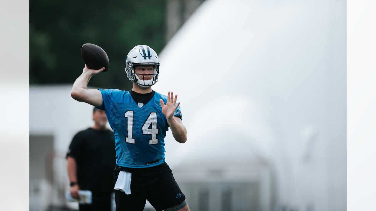 Sam Darnold Carolina Panthers Game-Used #14 White Jersey vs