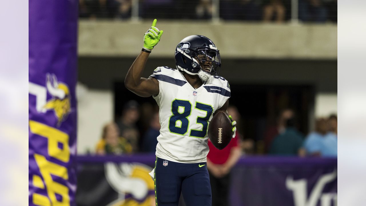 Seattle Seahawks wide receiver David Moore (83) catches a 15