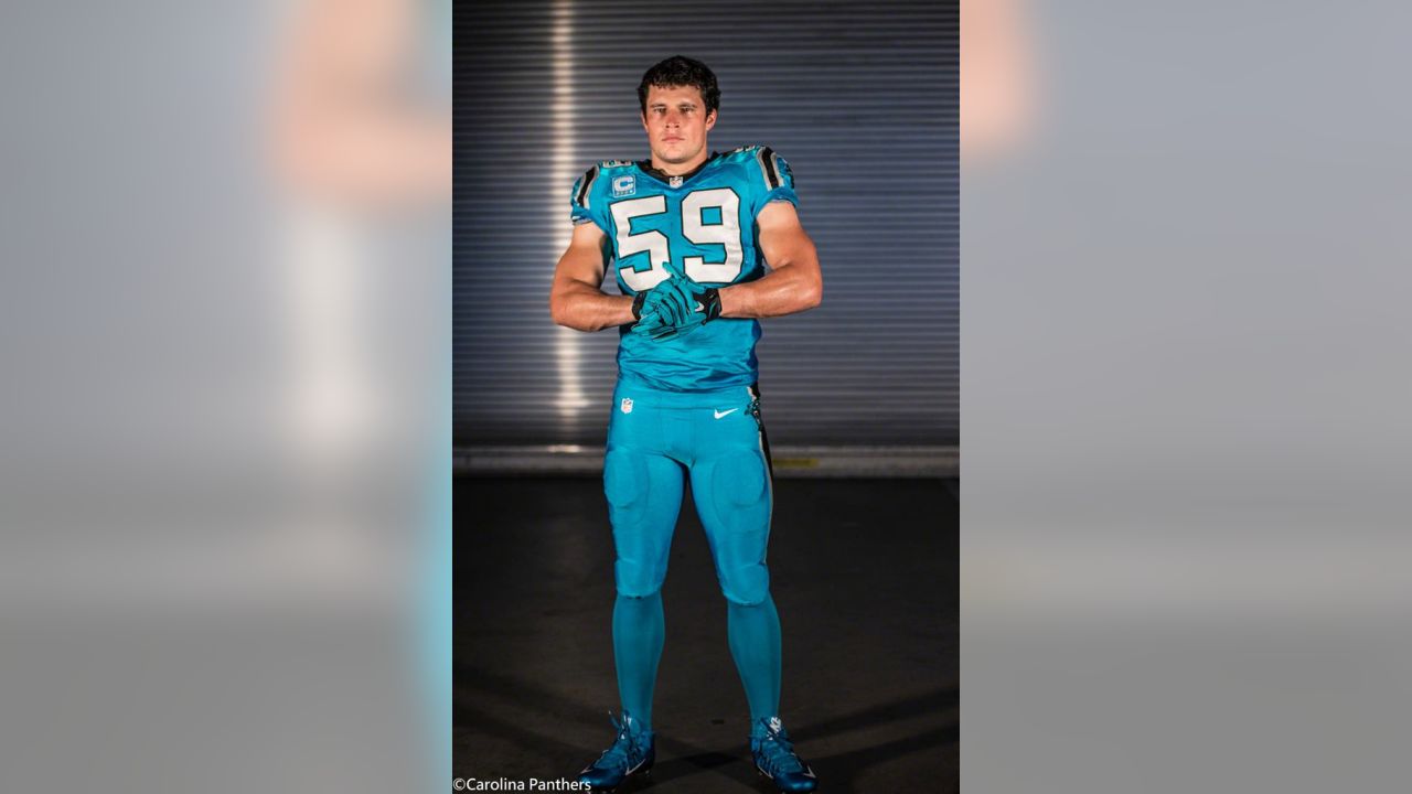 carolina panthers jersey color