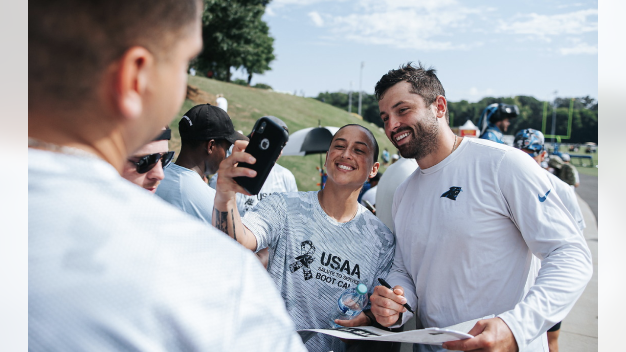 PHOTOS: Panthers, USAA host 2022 Salute to Service boot camp