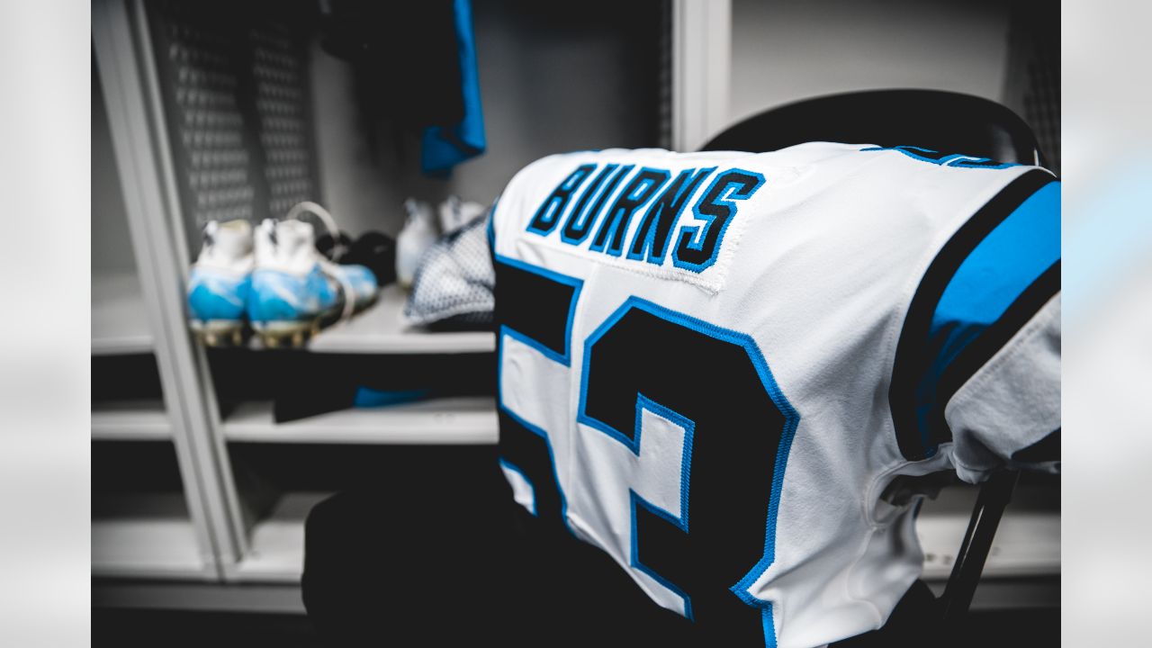 Panthers locker room ready with Salute to Service gear