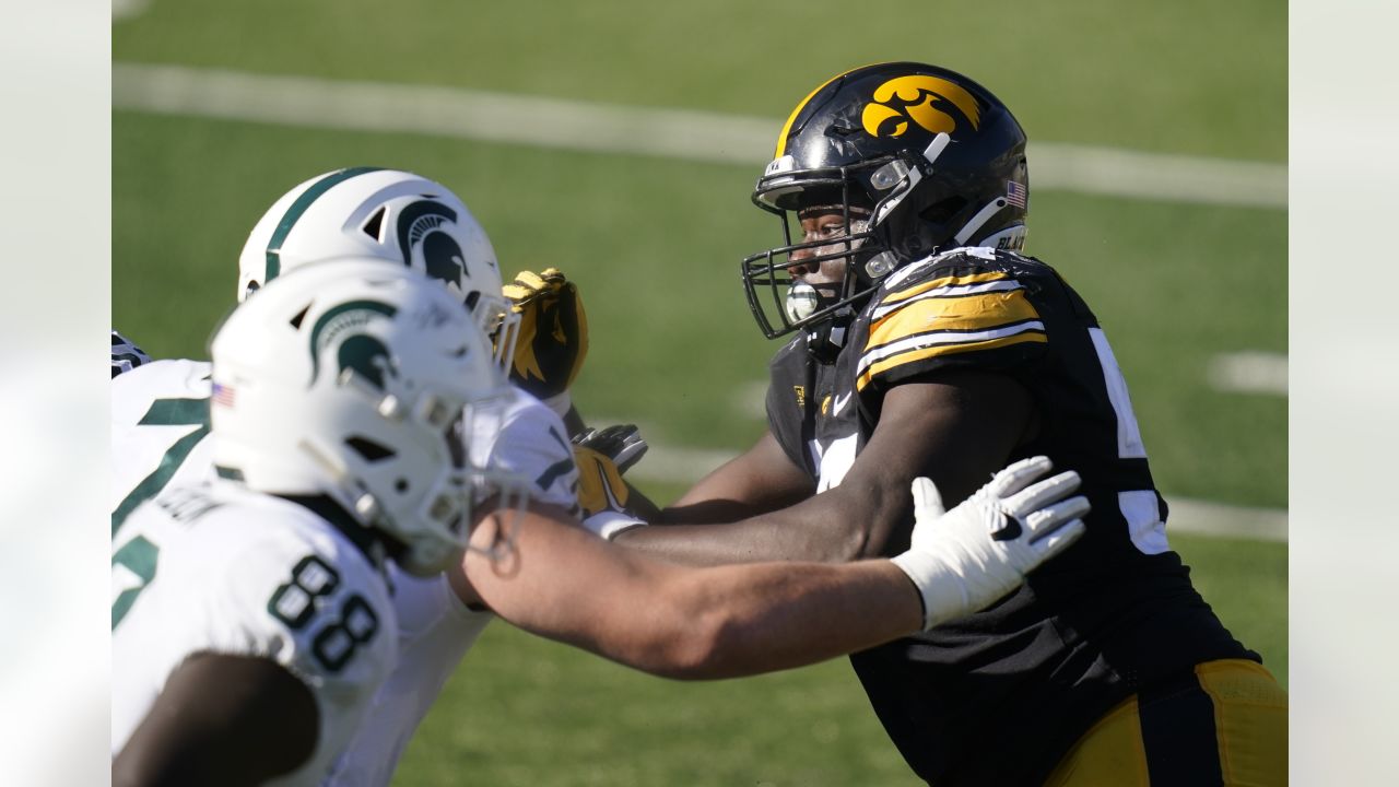 Iowa Football: Daviyon Nixon Selected 158th Overall by Carolina Panthers in  NFL Draft - Black Heart Gold Pants