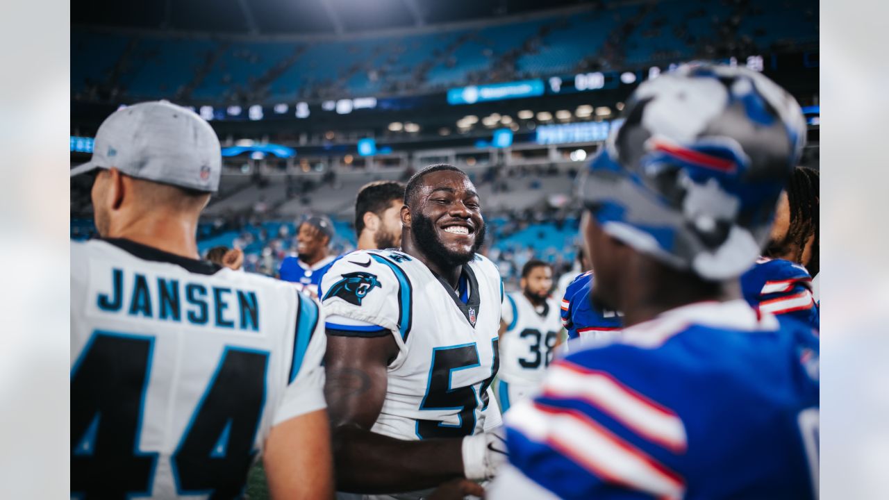 PHOTOS: Panthers and Bills players meet up after game