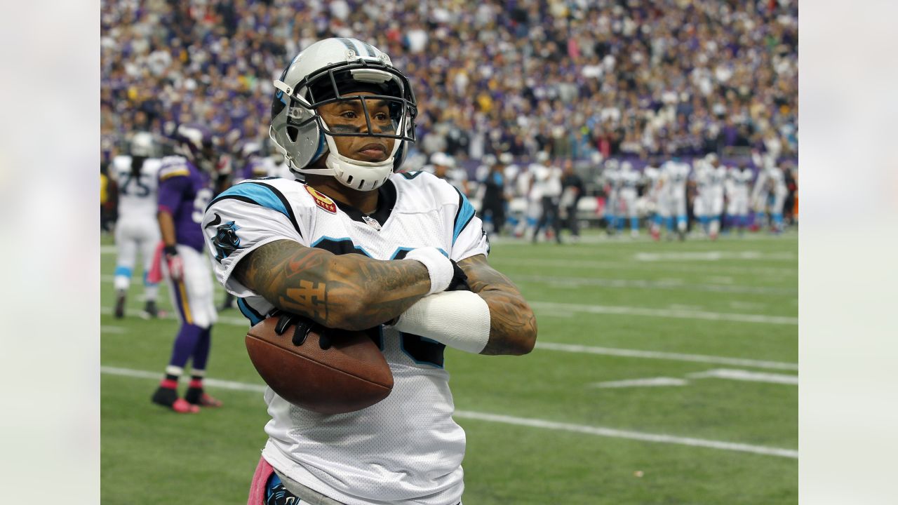 NFL Network analyst Steve Smith Sr. speaks on air during the NFL Network's  NFL GameDay Kickoff broadcast before the start of an NFL football game  between the Baltimore Ravens and the Miami