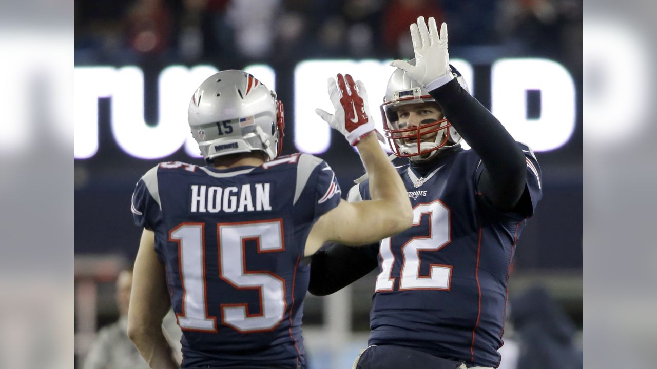 New England Patriots wide receiver Chris Hogan (15) during Monday Night  Football against the Buffalo Bills, October 29, 2018, in Orchard Park, NY.  (AP Photo/Chris Cecere Stock Photo - Alamy