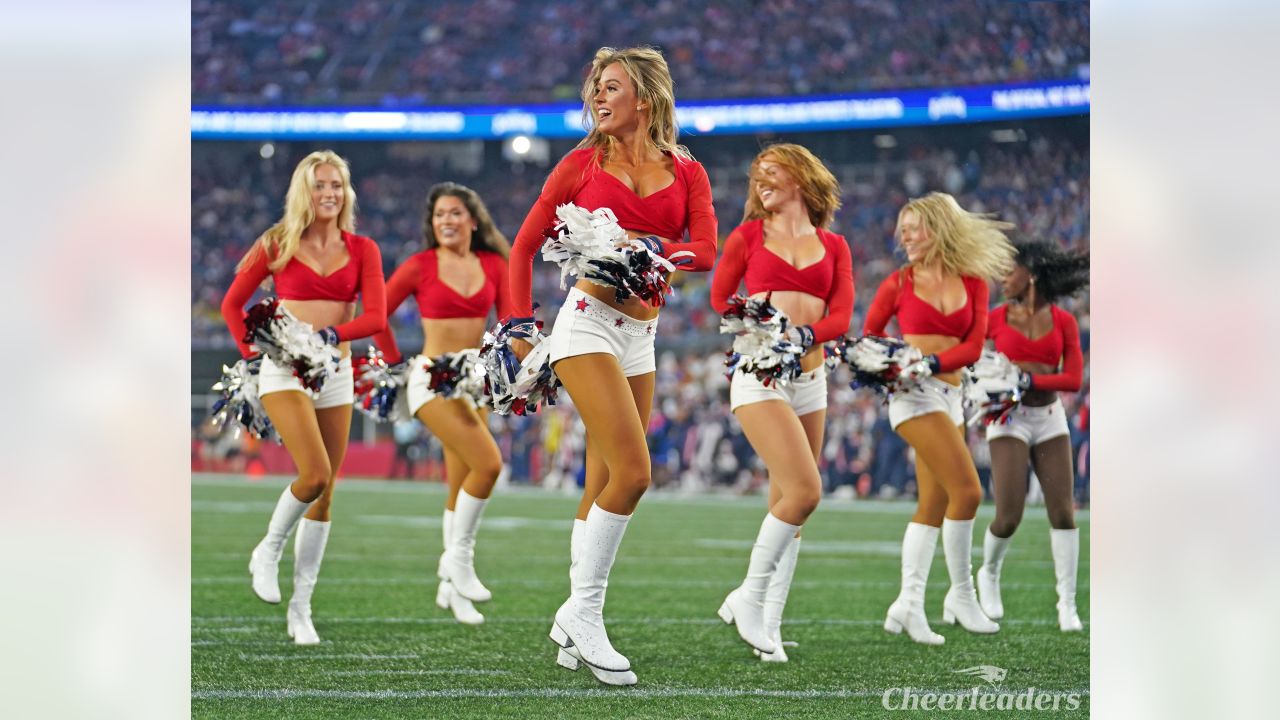 Cheerleaders Perform During Patriots - Texans Preseason Game