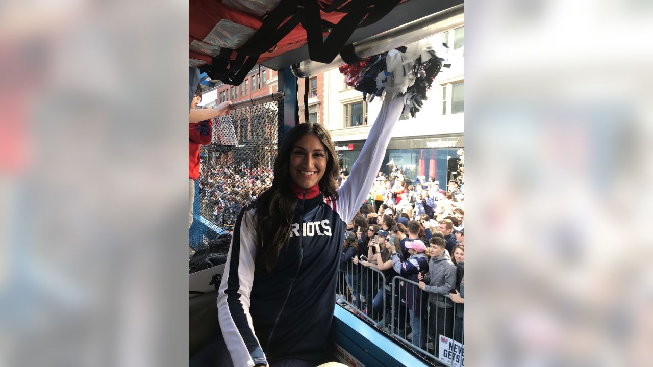 BTS Photos of Cheerleaders during Super Bowl LIII & Patriots Super Bowl  Championship Parade in Boston