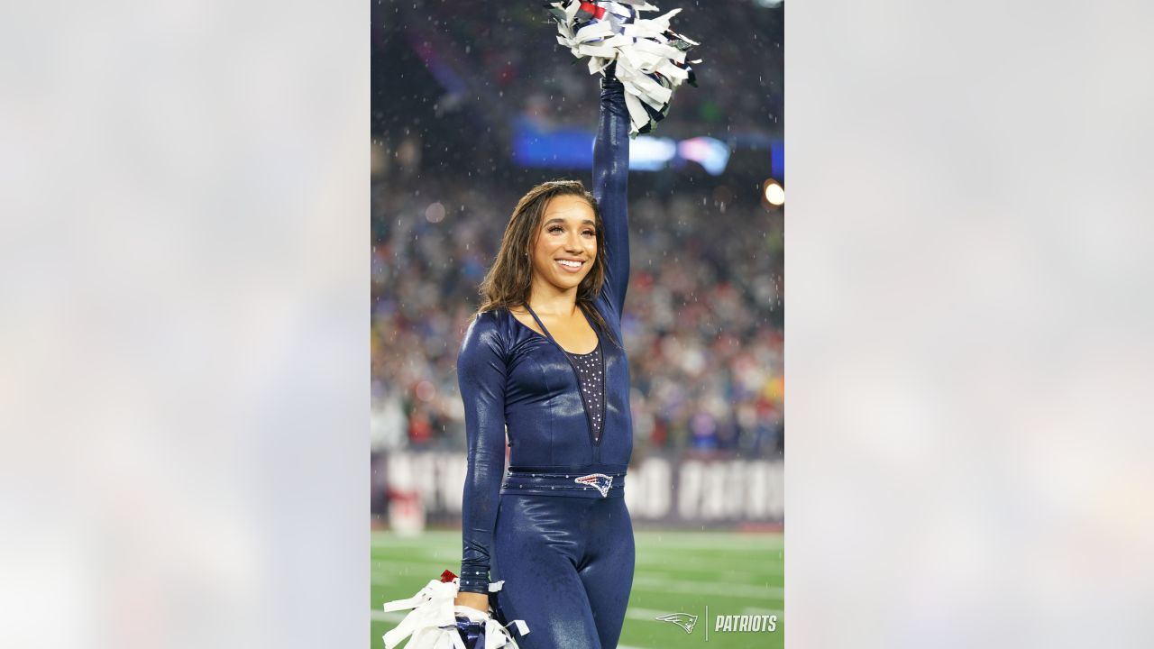 Cheerleaders Perform During Patriots - Buccaneers Game