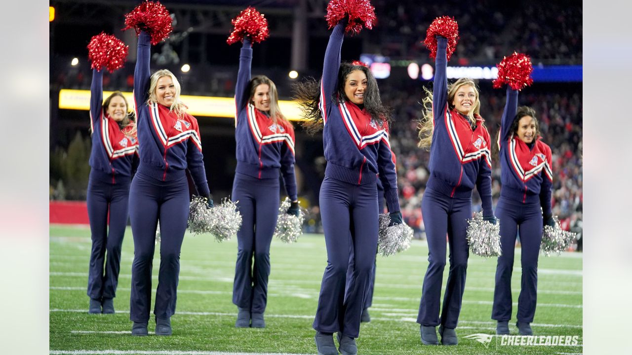 Cheerleaders Perform During Patriots - Bills Game