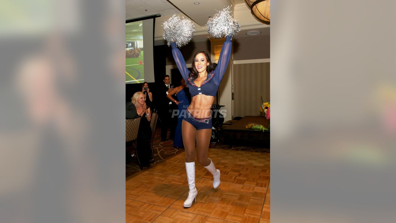 NE Patriots Cheerleader, New Uniform Created by TLU