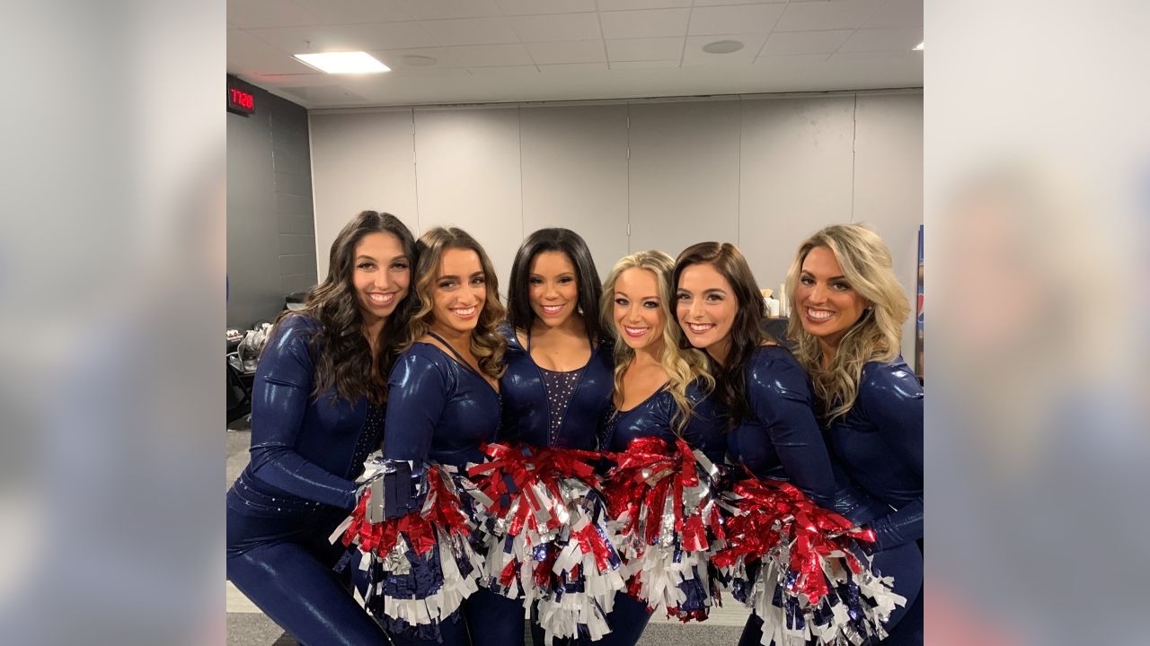 BTS Photos of Cheerleaders during Super Bowl LIII & Patriots Super