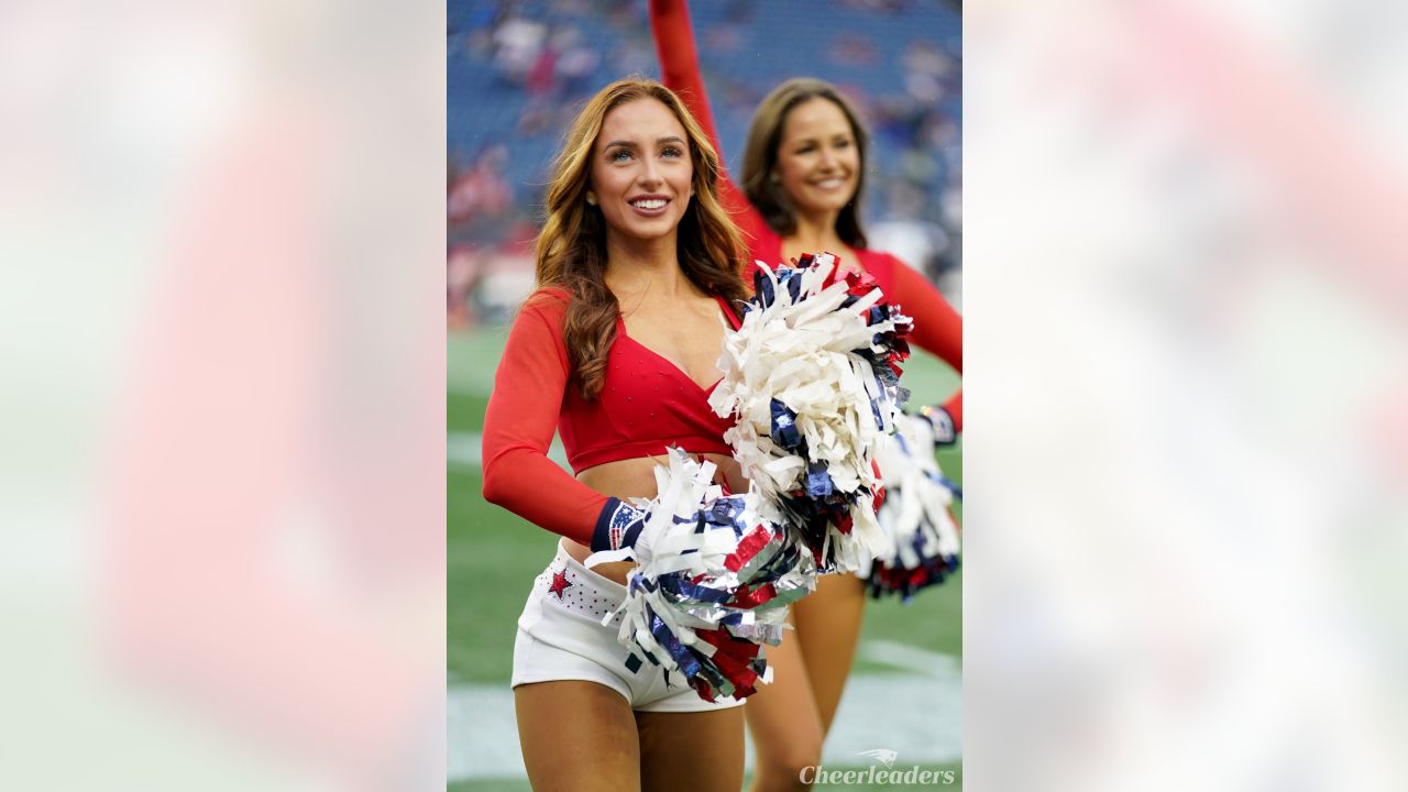 Cheerleaders Perform During Patriots - Texans Preseason Game